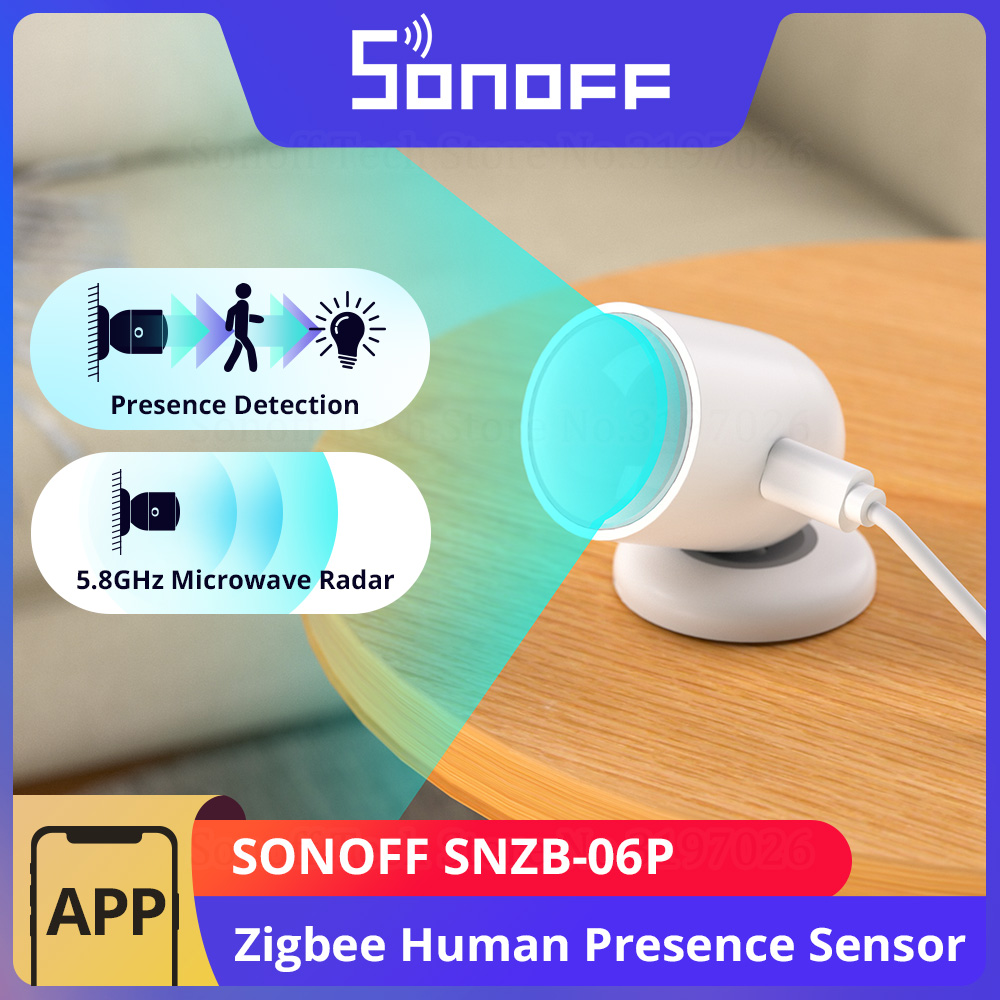 Sonoff Basic - SONOFF SNZB-06P Zigbee czujnik obecności człowieka