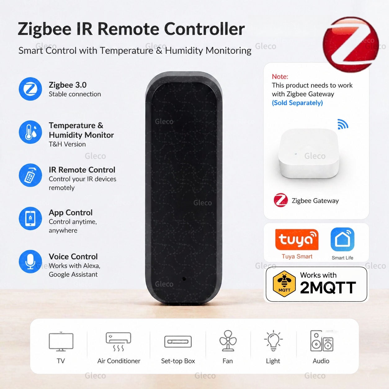 Home Assistant Tuya - Uniwersalny pilot inteligentny Zigbee Smart IR