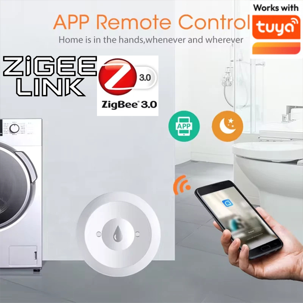 Home Assistant Tuya - Czujnik wycieku wody Tuya ZigBee 3.0,