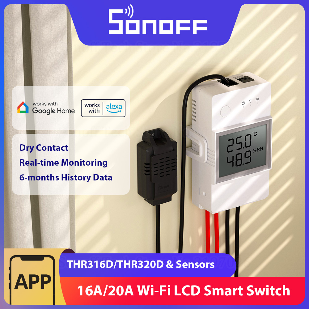 Sonoff Basic - SONOFF THR316D/THR320D Inteligentny przełącznik temperatury i